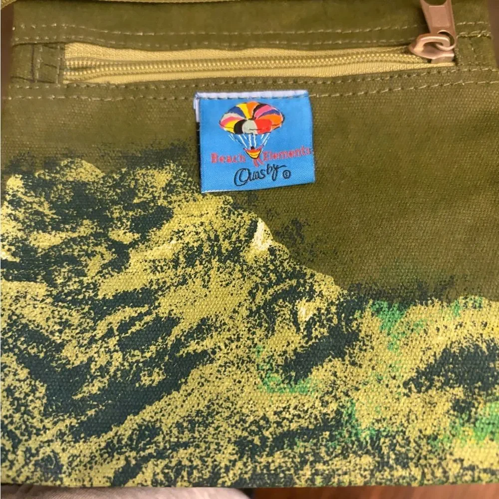 Anne Ormsby canvas 90’s Green Golf-Themed Tote Bag - Picture 8 of 15